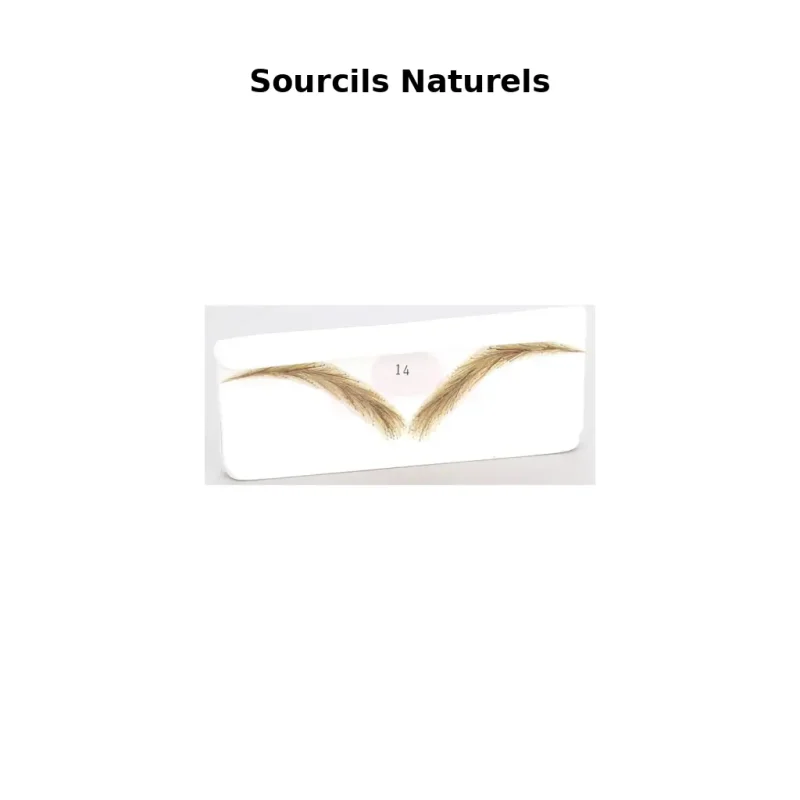 Faux sourcils naturels pour chimiothérapie, effet réaliste et confortable