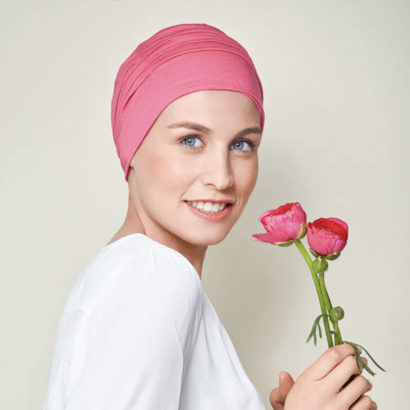 Bonnet chimio Léa groseille