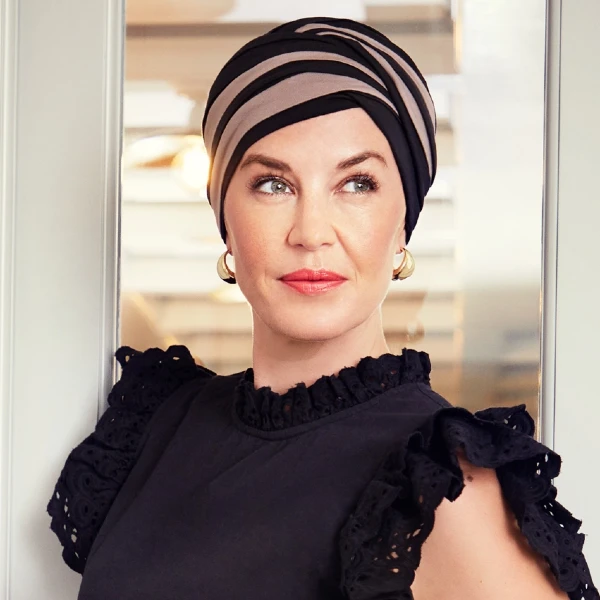 ACCUEIL 11 Bonnet chimio Hindi bambou java, doux, confortable et élégant pour cuir chevelu sensible