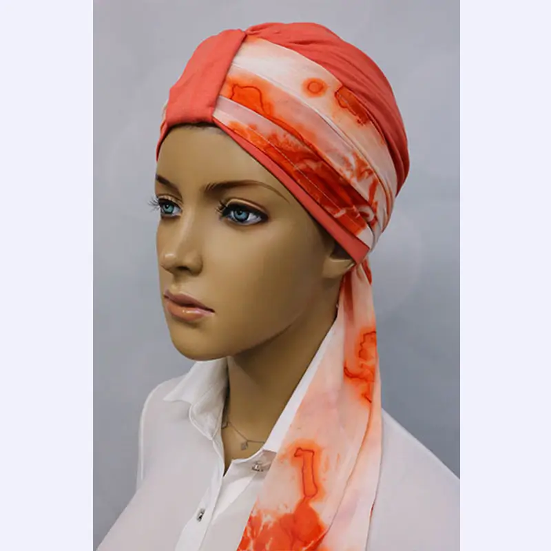 Foulard drapé Nora - Mousseline de soie - Agrémenter bonnets et casquettes 24 Foulard drapé Nora - Mousseline de soie - Agrémenter bonnets et casquettes – Image 24