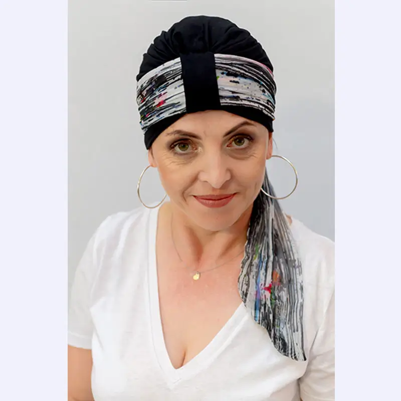 Foulard drapé Nora - Mousseline de soie - Agrémenter bonnets et casquettes 25 Foulard drapé Nora - Mousseline de soie - Agrémenter bonnets et casquettes – Image 25