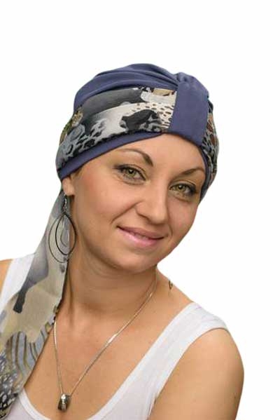 Foulard drapé Nora - Mousseline de soie - Agrémenter bonnets et casquettes 18 Foulard Nora CH 14