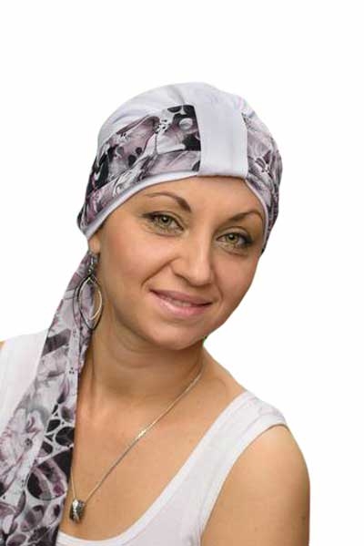 Foulard drapé Nora - Mousseline de soie - Agrémenter bonnets et casquettes 17 Foulard Nora CH 6