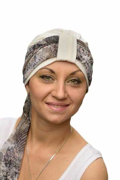 Foulard drapé Nora - Mousseline de soie - Agrémenter bonnets et casquettes 10 Foulard Nora CH 15
