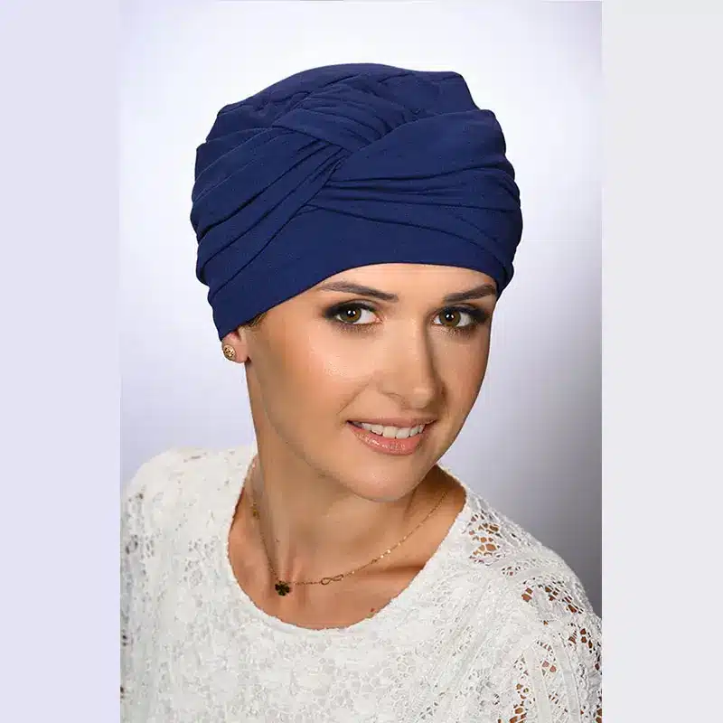 Bonnet chimio Alma navy