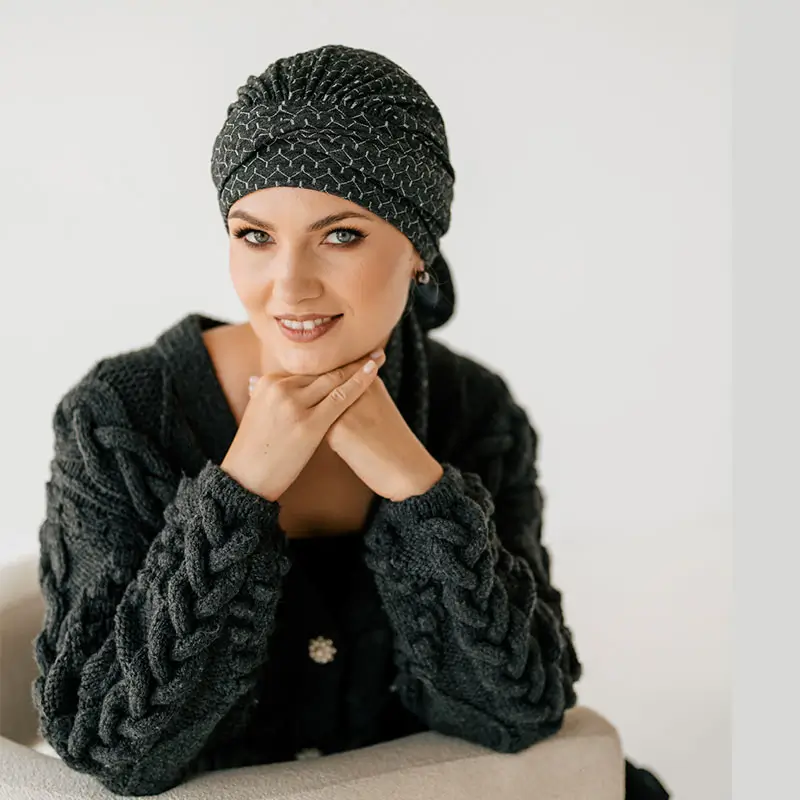 Turban chimio Mila winter confortable et chaud