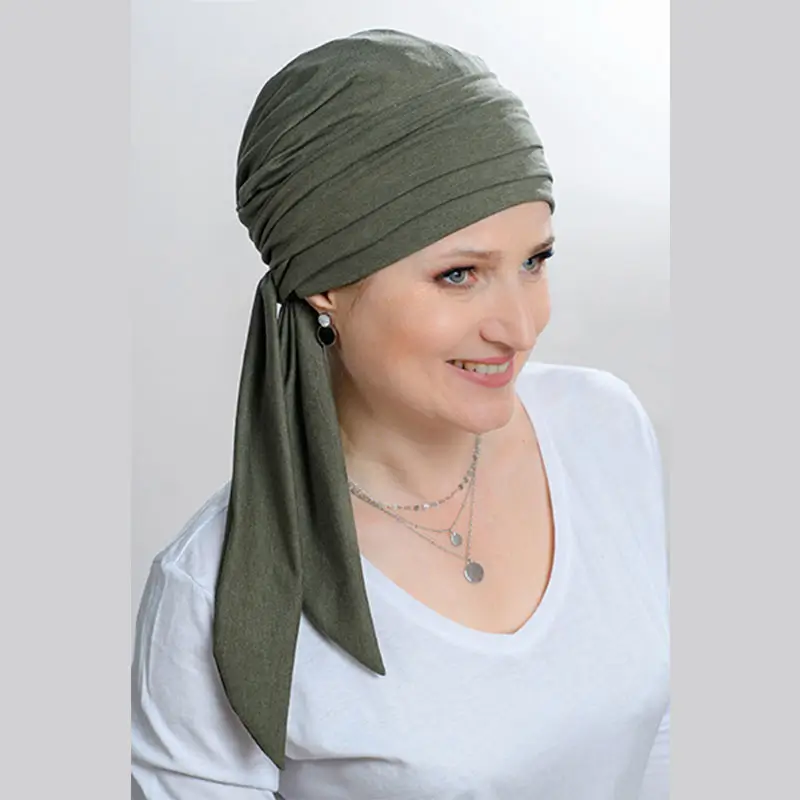 ACCUEIL 12 Turban chimio Simona kaki