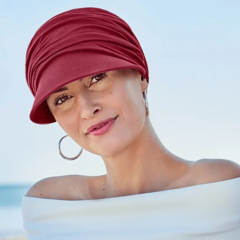 casquette Solana bambou grenat
