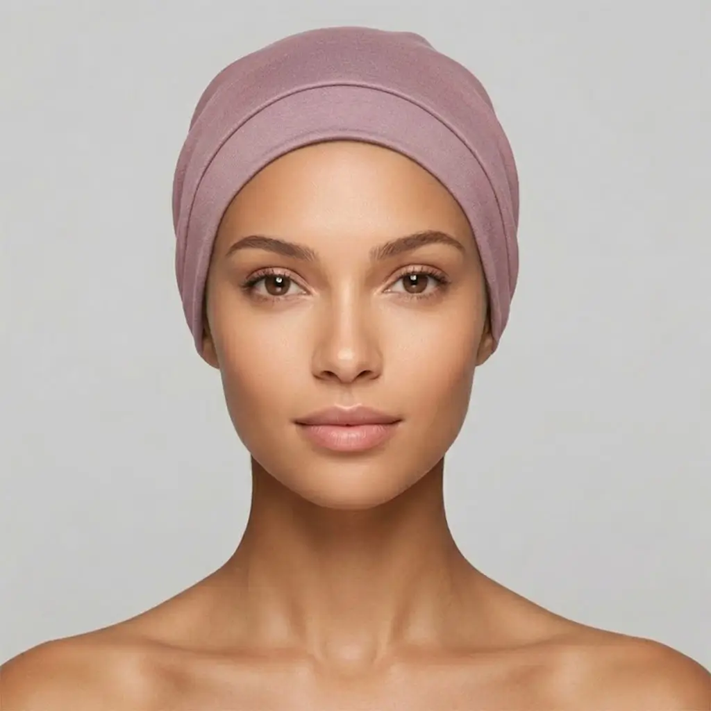 Bonnet chimio femme coton Basic - Essentiel pendant la chimiothérapie 6 Bonnet chimio basic coton rose