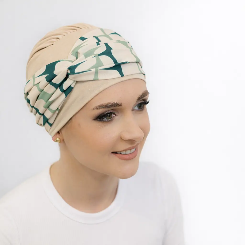 Bonnet Chimio Goya 3 Bonnet chimio Goya oasis en bambou doux avec bandeau élégant