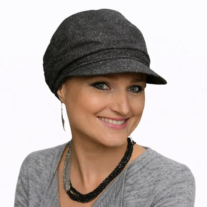 Casquette chimio Adèle femme confortable en coton doux et discrète.