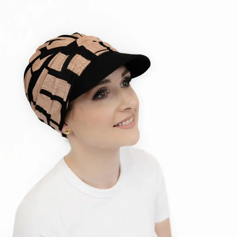 Casquette chimio Sabrina dolce en bambou.