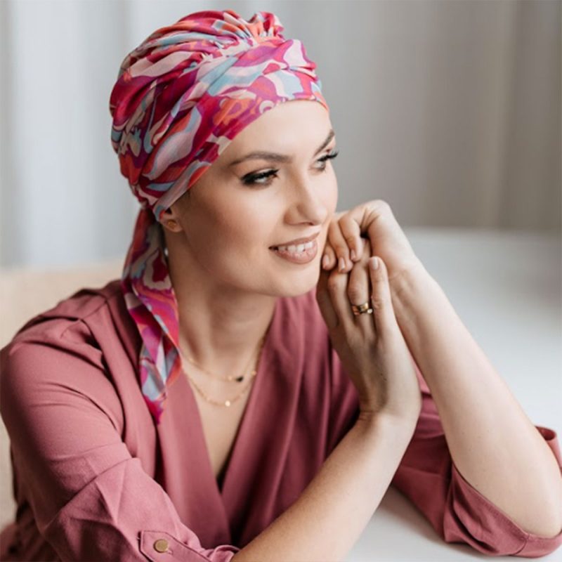 Turban chimio mousseline de soie Brise d'été